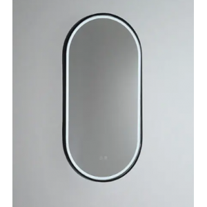 SY Pill Led Mirror With Matte Black Framed 450*900